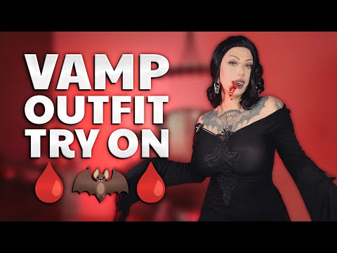 VAMPIRE GOTH TRY ON HAUL FT. @fantasmagoriashop | RAVENGRIIM