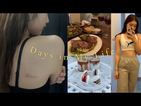 【VLOG】#5 I got my first tattoo🖤🥀, cafe in Kyoto, my first HAUL🙄, I can graduate soon!👩🏻‍🎓💖