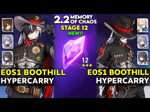 E0S1 Boothill Hypercarry DESTROYS Both Sides - MOC 12 v2.2 | Honkai Star Rail.