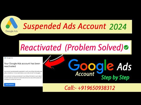 How to Reactivate Google Ads Account 2024 ||How to Recover Suspended Ads Account |Circumventing Tips