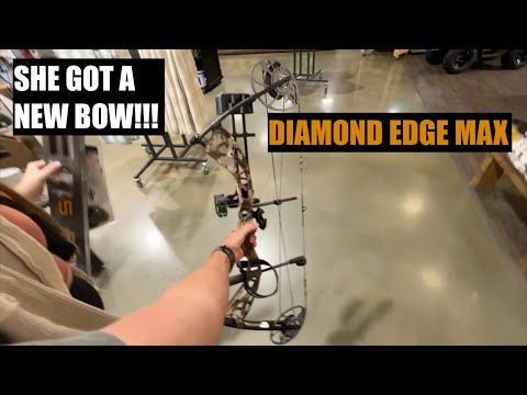 ARE WE GETTING INTO SOMETHING BESIDES WATERFOWL?? She got a new DIAMOND EDGE MAX!!!