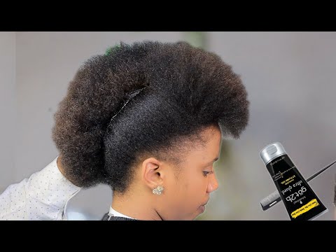 4C Hairstyle For Short Natural Hair | Elegant For Parties & Work.