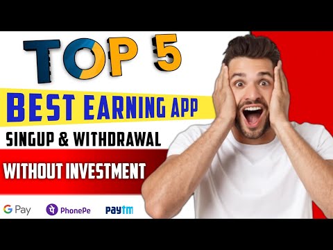 top 5 earning app today| best earring app | without investment earning app 2023