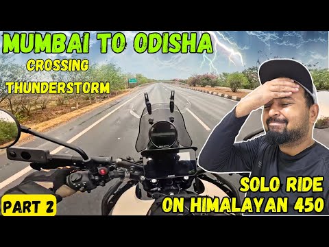 Thunderstorm On Himalayan 450 | Entering Andhra Pradesh | Mumbai To Jagannath Puri Odisha | Ep. 2