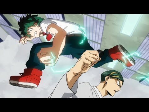 Midoriya vs Nighteye | Nighteye sees All Might in Midoriya