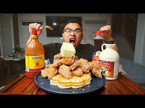 FRIED CHICKEN AND WAFFLES Recipe.