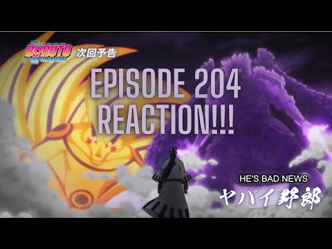 Naruto and Sasuke vs Jigen! Boruto Episode 204 reaction/review