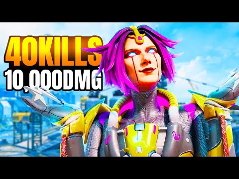 Horizon + Controller 40 Kills 10,000 Damage Apex Legends Gameplay