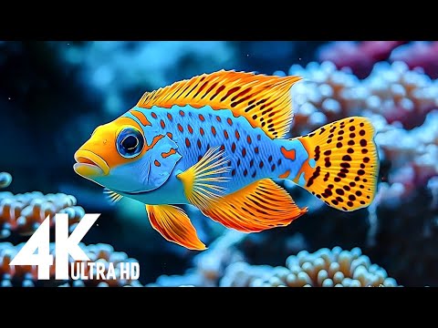 VIDEO Aquarium 4K (ULTRA HD)🐠 Best for relaxation, soft piano music, coffee, relaxation, sleep #3