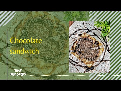 Chocolate sandwich | Chocolatey recipe | 5 Mins dessert recipe | Easy Chocolatey dessert recipe