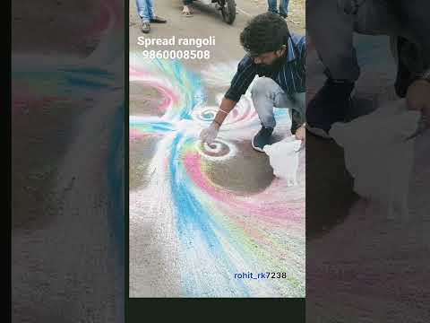 best + unique rangoli || spread rangoli #shorts #trending  #youtubeshorts #viralshorts