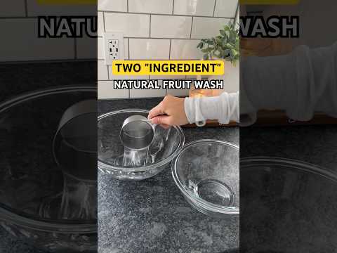 Our Go-To Natural Fruit Wash | How do you wash fruit?? 👀