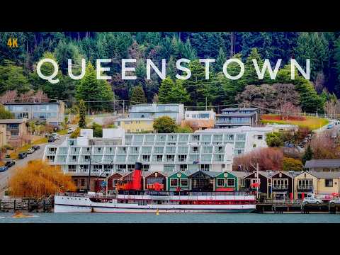 Queenstown Snowy Morning Walk 2024 4K | Skyline Gondola To Town Centre | New Zealand Walking Tour