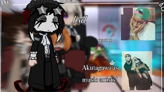 bsd react to akutagawa as music artists!! || tyler the creator, ICP. || short, no part two.