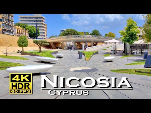 Nicosia / Lefkosia Cyprus , 4K 60fps HDR (UHD) Dolby Atmos 💖 The best Places 👀 Walking Tour