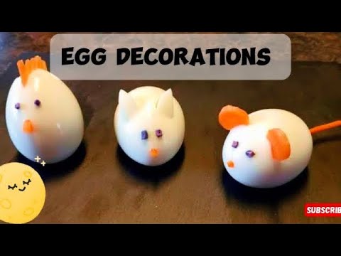 How to decorate boiled egg at home | Decorative eggs | Fun food tutorial | Easy to Cook