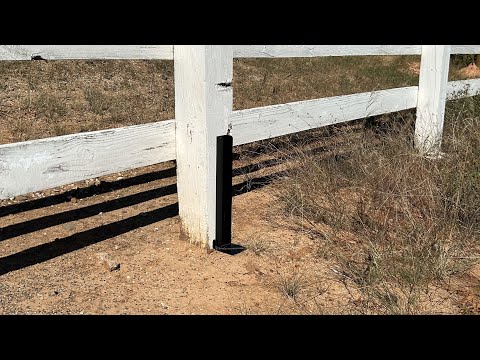 Use Thick Steel! Fence Post Repair Kit by CKLT