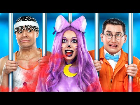 Jock and Nerd vs Catnap in Jail! Funny Lifehacks in Prison! STUPID vs SMART!