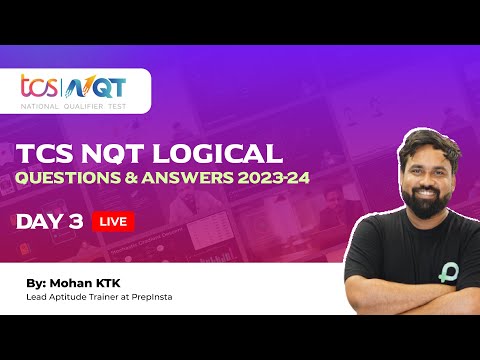 TCS NQT Logical Questions and Answers | 2023-2024