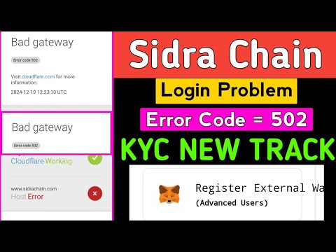 Sidra Chain Kyc Verification | Sidra Chain App Login Problem | Sidra Chain Ki Kyc Kaise Kare | Sidra