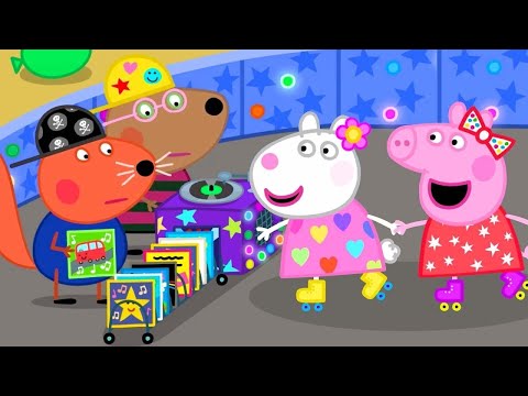 Peppa Pig Goes To The Roller Disco 🐽 Peppa Pig Kids Videos |