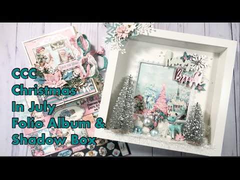 Christmas in July Folio, Shadow box, and Tutorial |Country Craft Creations | Christmas Dreams