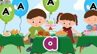 Letter Aa | Happy Birthday Adam | Reading Phonics for Kids