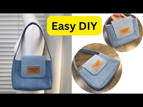 🌟 It’s Very Easy to Sew a Stylish Bag from Old Jeans