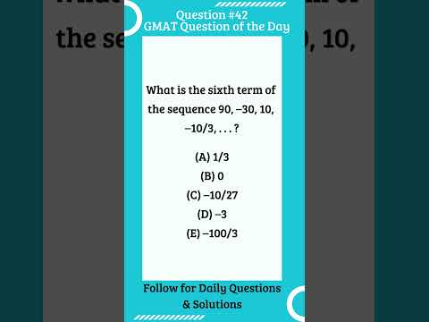 GMAT Question #gmat#gmatfocus #gmatprep  #shorts #maths #exam#gmatproblemsolving #onlinetutor