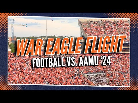 War Eagle Flight | Auburn Football vs. Alabama A&M 2024 | 4K Replay