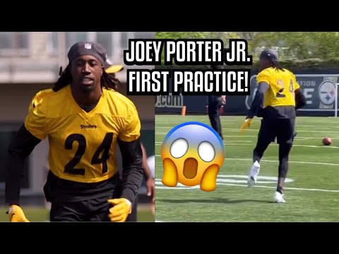 Joey Porter Jr STEELERS Debut at Steelers Rookie Minicamp 🔥 Joey Porter Jr Steelers highlights