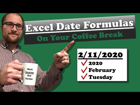 Date Formulas in Excel | Extract the year, weekday, Month and week number from any date in Excel.