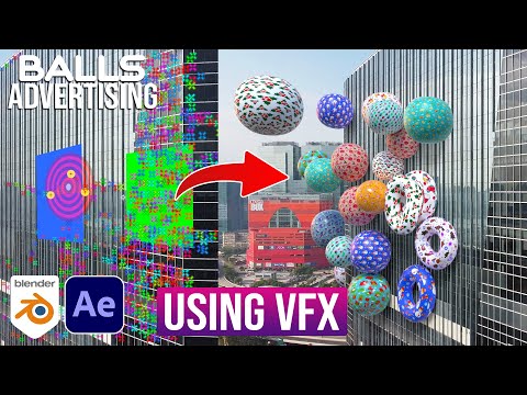 How To Make Building Bouncy Balls CGI Ads Using VFX in Blender | Blender VFX Tutorial