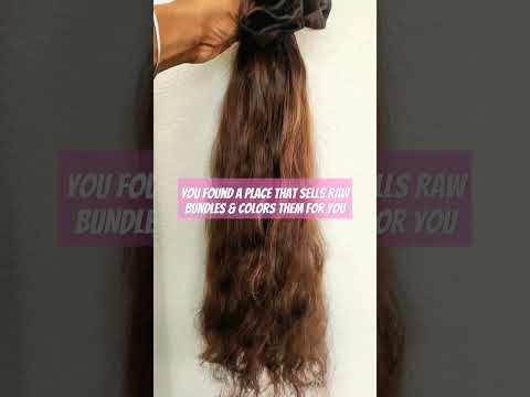 Pre-Colored Raw Hair Bundles. Shop 5thandharlowhair.com Subscribe & Save More  #rawhairwholesale