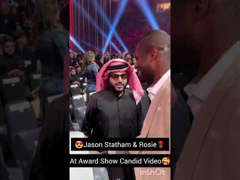 Hollywood #couple Jason Statham & Rosie Huntington at #award show #candid #video❤️