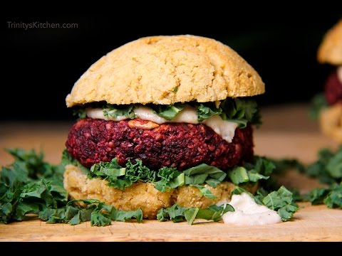 Hemp & Beet Burger - vegan, gluten-free de-e-e-licious!