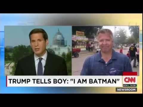 CNN News August 18 2015 Trump to boy  'I am Batman'