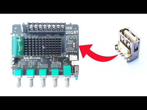 USB CONNECTION | Bluetooth 5.0 Amplifier board | USB connection on Bluetooth Audio Receiver board