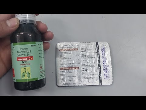 Ambrodil S syrup and Deriphyllin retard 150 mg Tablet for cough // use in hindi