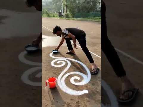 Best And Quick Rangoli by Rohit kamble (Swarali Art' Kolhapur )