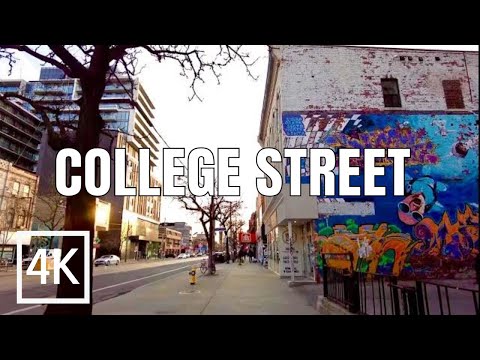 College Street | 4K Walk Downtown Toronto (April 21 2022)