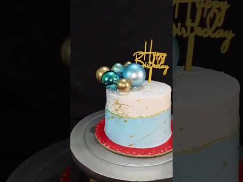 Faux ball customize cake decoration #shorts  #cake #viralcake #homemadecake #homebaker #cakedesign