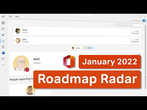 Microsoft 365 Roadmap Radar | What's New in Microsoft 365 | January 2022 Update