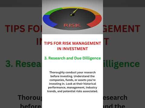 Risk Management in Investment Part 3 #motivation #riskmanagement #research #duediligence