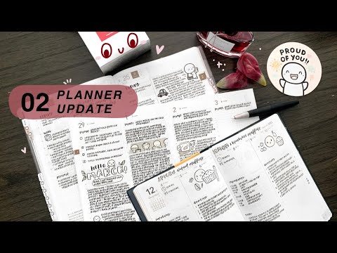 February 2024 Planner Update | Hobonichi, Recipe Journal, Take A Note, Bullet Journal