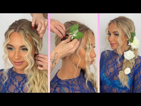 Get Your Hair Festival-ready With This Stylish Floral Hairstyle!🪩🌼