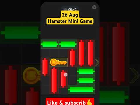 26 August Hamster Kombat Daily mini games | Hamster Kombat Combo Cards Today | Combo Cards #shorts