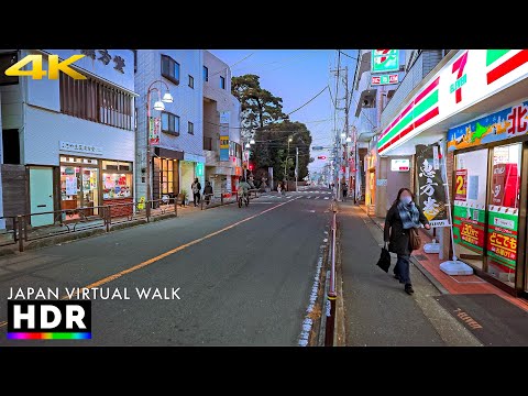 Evening Walk in Tokyo Setagaya, Japan • 4K HDR