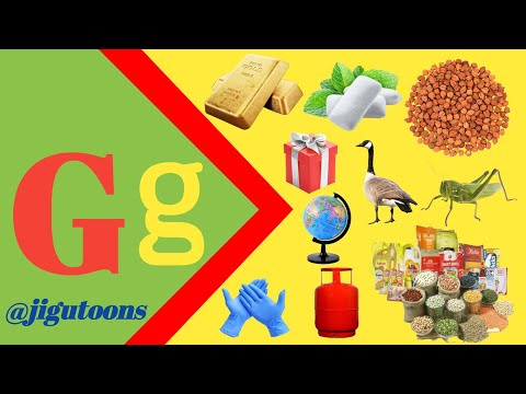 Letter g words for kids /g letter words/ Words start with letter g/ g Words/g for words