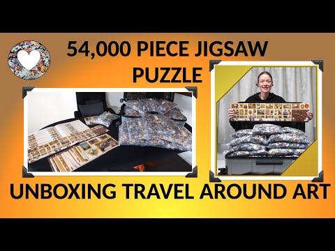 54,000 PIECES!!! Unboxing EPIC Jigsaw Puzzle: Travel Around Art from Grafika